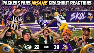 GREEN BAY PACKERS FANS INSANE CRASHOUT REACTIONS TO 4TH QUARTER CHOKEJOB VS VIKINGS | GB 22-39 MIN screenshot 4
