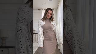 sweater to cardigan hack 🤍