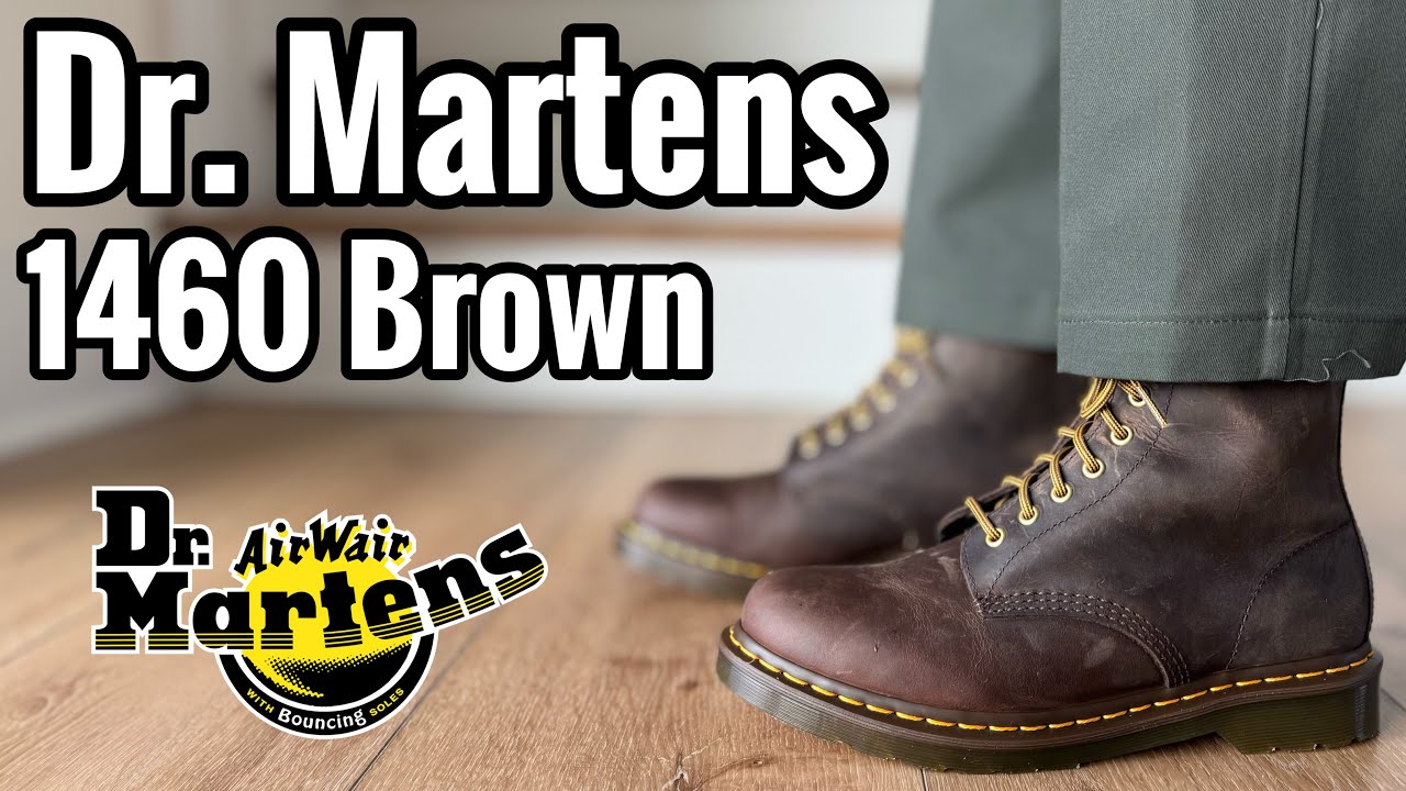 Dr. Martens 1460 Crazy Horse Leather Lace Up Boots Mens Sz 13 Brown AirWair Docs Buy DR MARTENS 1460 Crazy Horse 8-Eye Boot - Brown | Online  main image 2