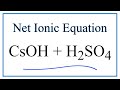 Net Ionic Equations and Spectator Ions