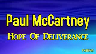 Paul McCartney - Hope of Deliverance Karaoke