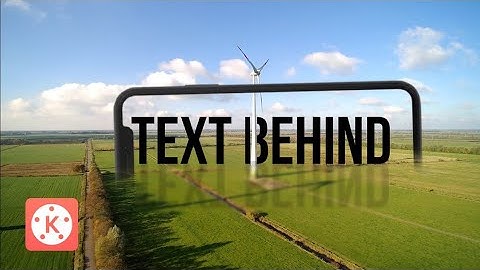 Text behind the object in KineMaster[NEW METHOD]_How to add text behind object_Text Editing Tutorial