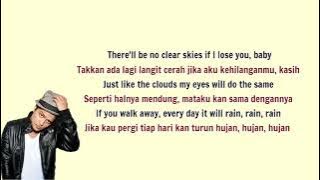 It will rain - Bruno mars ( Lirik dan terjemahan )