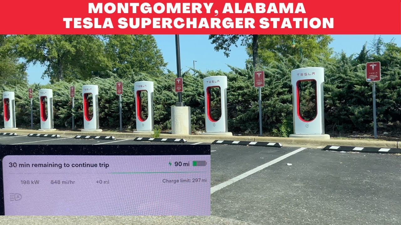 Montgomery, Alabama Tesla Superchargers Review! YouTube