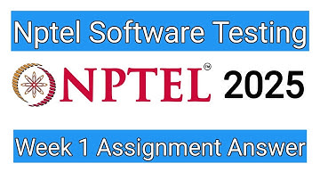 Nptel Software Testing Week 1 Assignment Answer 2025