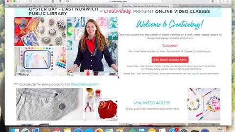 Creative Bug - Library Demo