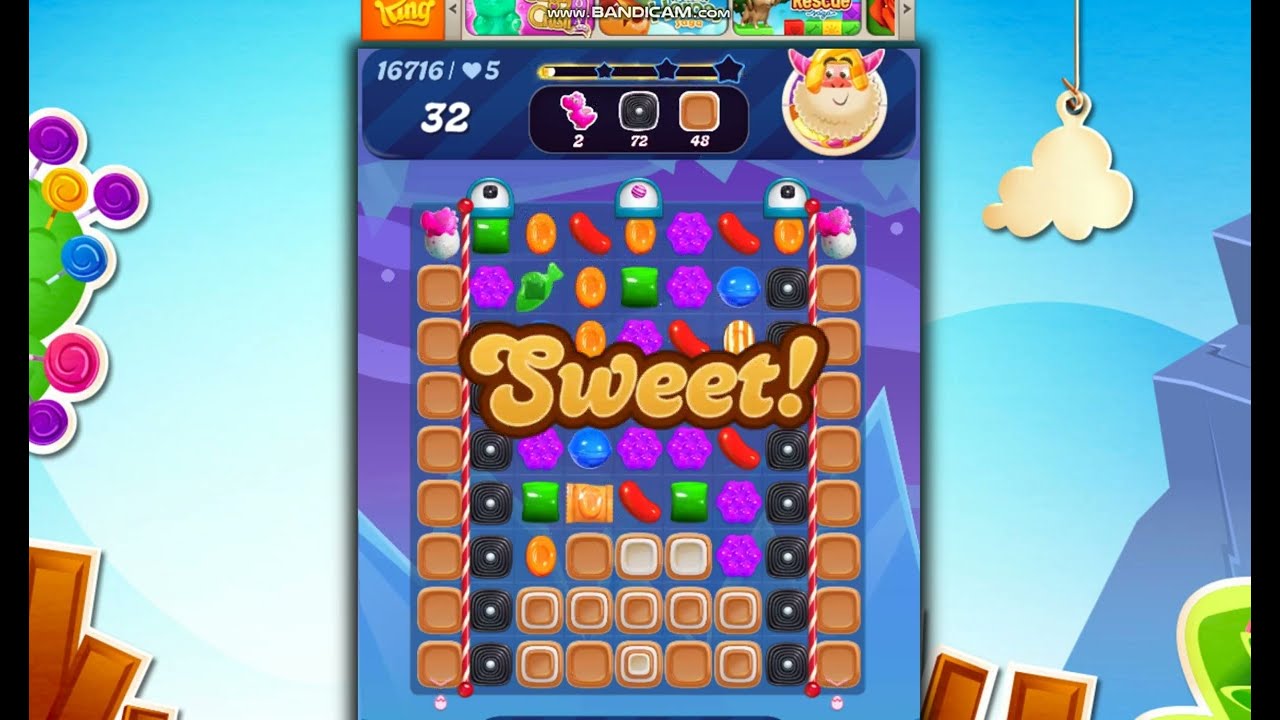 Candy Crush Saga Level 16716 NO BOOSTER