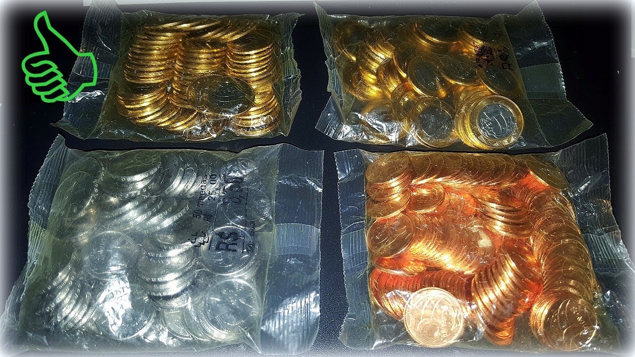 Veja como são os sachês de moedas do banco central lacrados - Flor de cunho!
