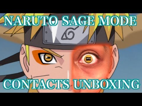 Naruto Sage Mode Contacts Unboxing