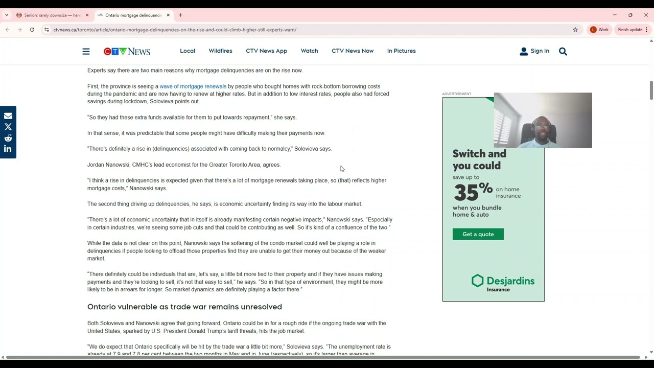Mortgage Defaults in Ontario Rising Fast – Renewal Shock & Economic Tensions Explained