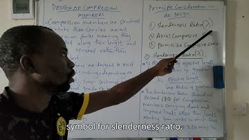 INTRODUCTION TO DESIGN OF COMPRESSION MEMBERS (TIMBER DESIGN)