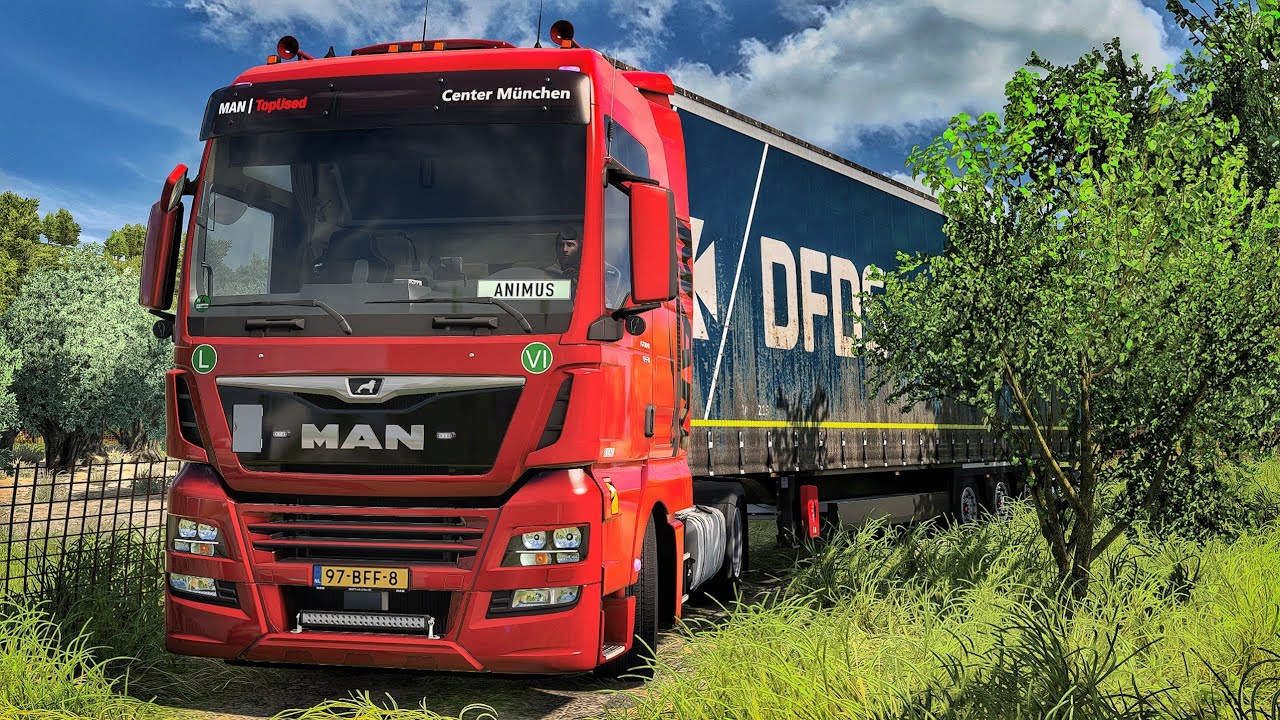 Narrow Offroad Country roads Delivery in Greece | #ets2 1.55