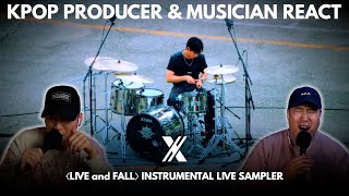 Musicians react & review ♡ Xdinary Heroes - 〈LIVE and FALL〉 Instrumental Live Sampler