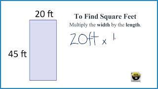 How Many Square Feet Are in a 20x45 Area?