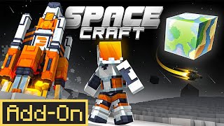 CAN YOU GO TO THE MOON AND MARS WITH THIS MCPE ADDON?! SPACE ADVENTURE - Spacecraft Addon