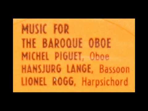 Telemann / Michel Piguet, 1966: Oboe Sonata in A M...