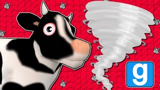 Garry's Mod: The Worst Farm in the World, Giant Chicken Boss, SAVE THE COWS, Epic Tornado! (Sandbox)