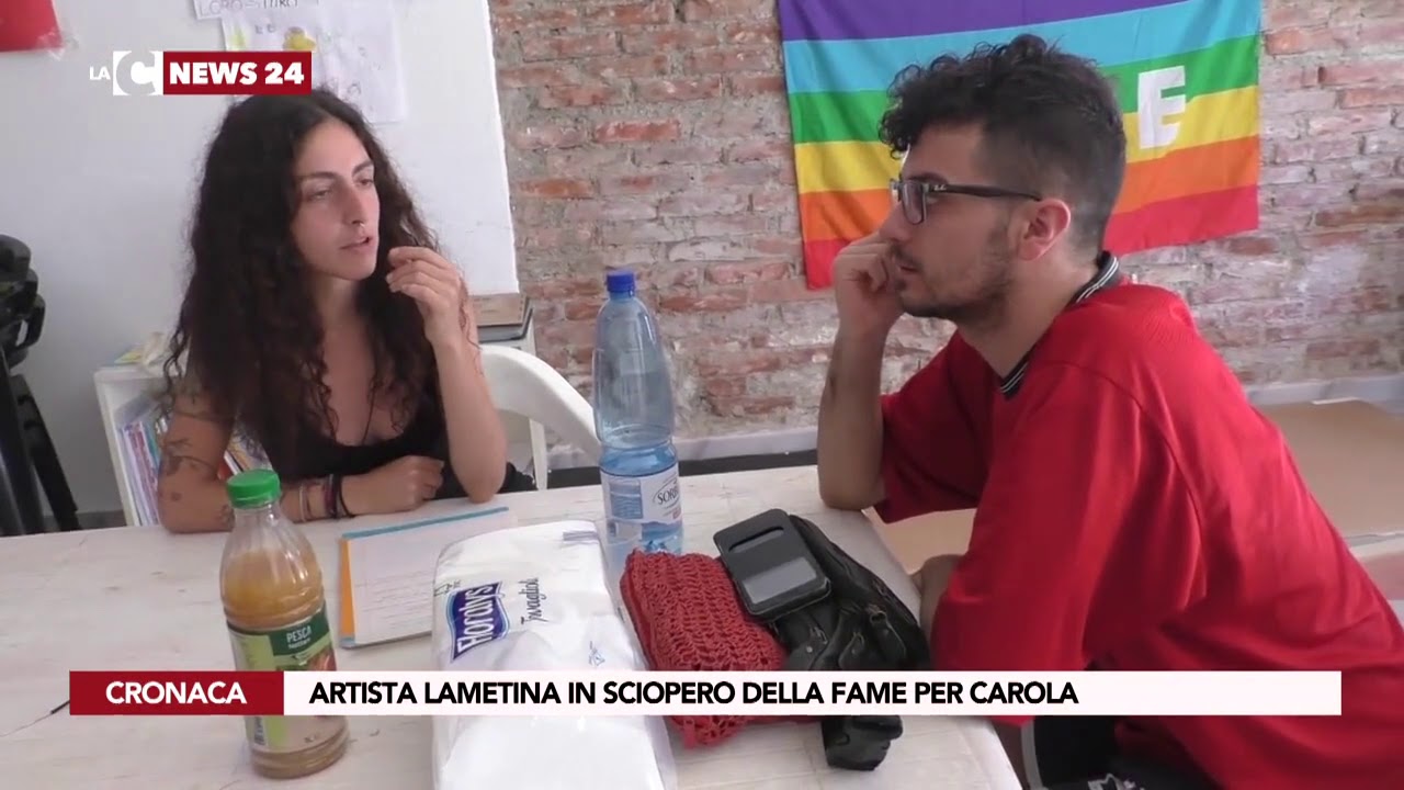 notizie del giorno Artista lametina in sciopero della fame per Carola