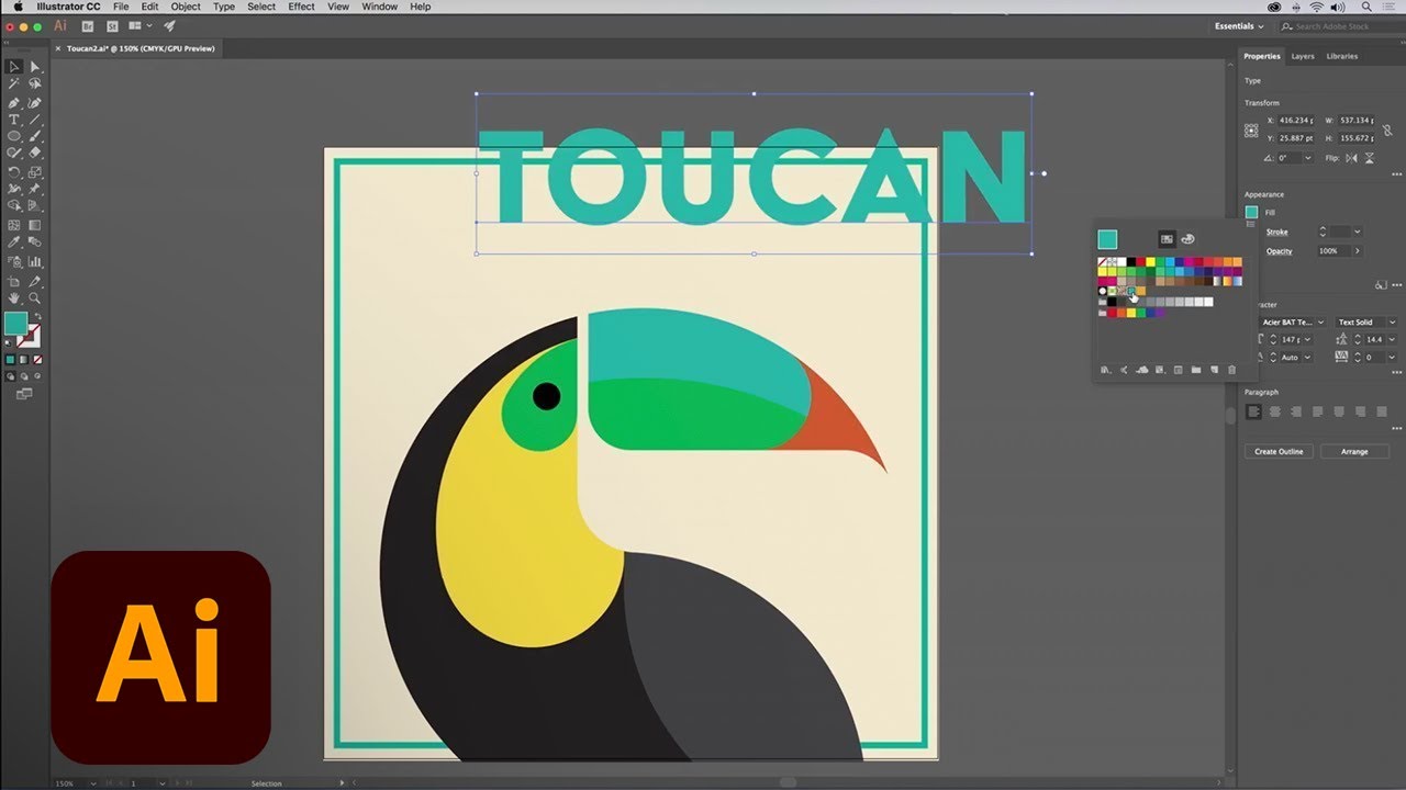 What S New In Illustrator Cc Properties Panel October 17 Adobe Creative Cloud Youtube