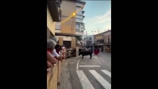 Impactante revolcón en el encierro de Murchante