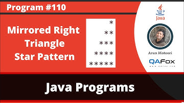 Java program to print mirrored right triangle star pattern