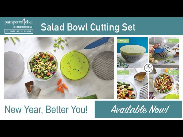 Salad Cutting Bowl Set