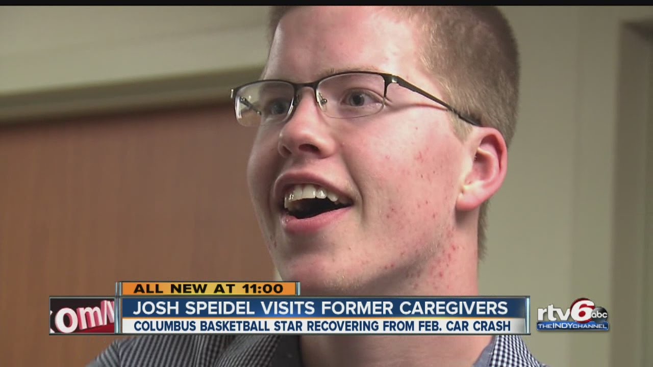 Josh Speidel visits former caregivers
