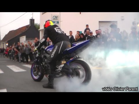 Burn et fumée moto, Méfie-te 62 Lumbres Olivier Parent