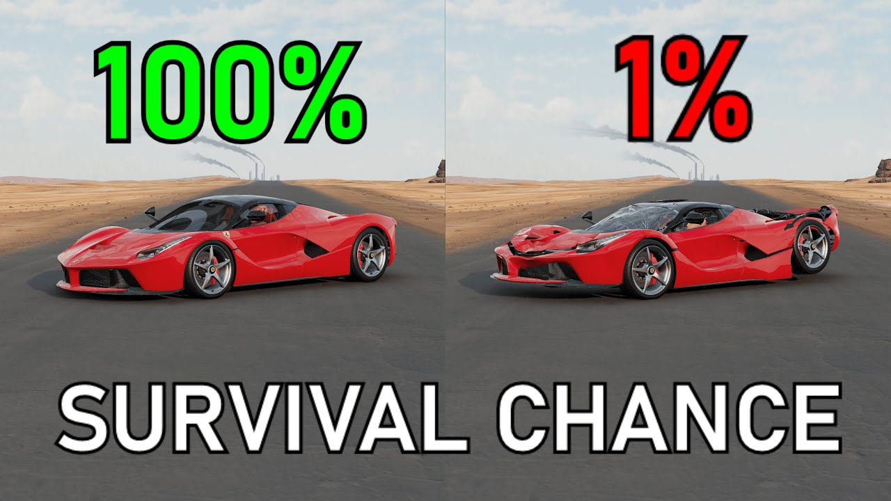 Realistic Survival Chance Crashes #49 (With Dummies) | BeamNG.drive
