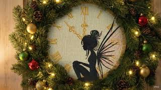 🎄🧚‍♀️ Fairy Christmas Clock — Machine Embroidery Design