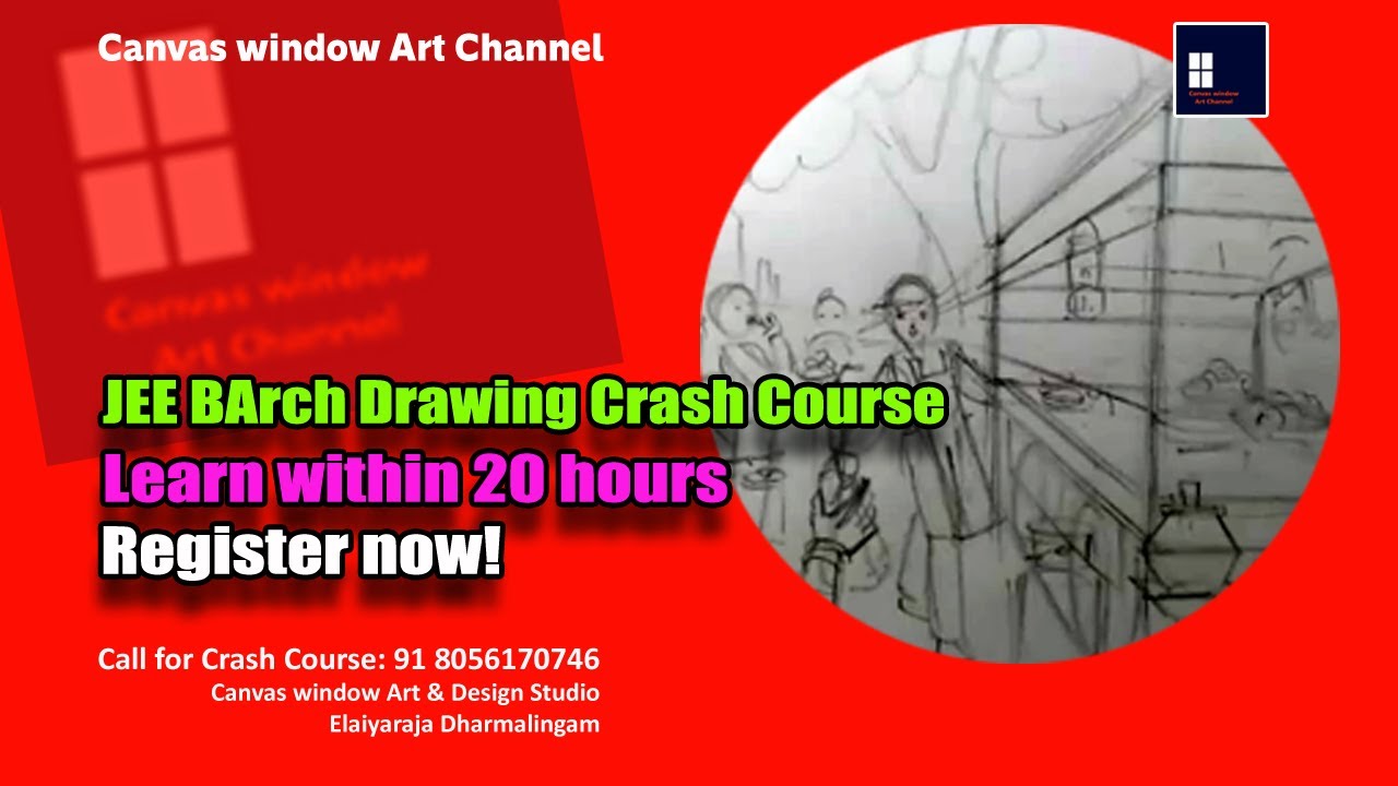 JEE BArch Drawing Crash Course | Learn within 20 hours | Register Now!
