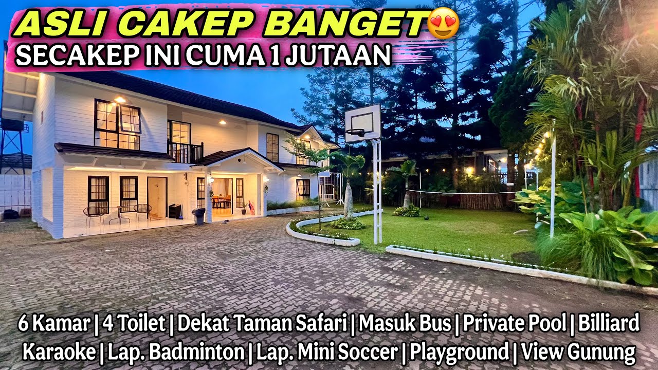 ASLI CAKEP BANGET‼️ Secakep Ini Cuma 1 Jutaan, Akses Mudah Dekat Taman Safari | Villa Zee 2