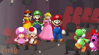 Mario Luigi Peach Daisy Toad Toadette Yoshi Birdo Valentines Day Funtime