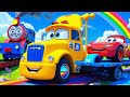 Giant Mack Truck Eater VS Cars Lightning McQueen Escape From Monster Beamng Drive #2