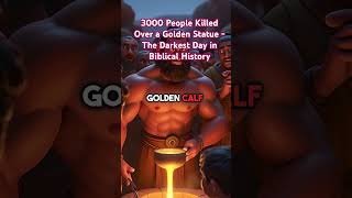 Golden calf = 3000 dead. Biblical history is wild 💀 #bible #history #moses #faith