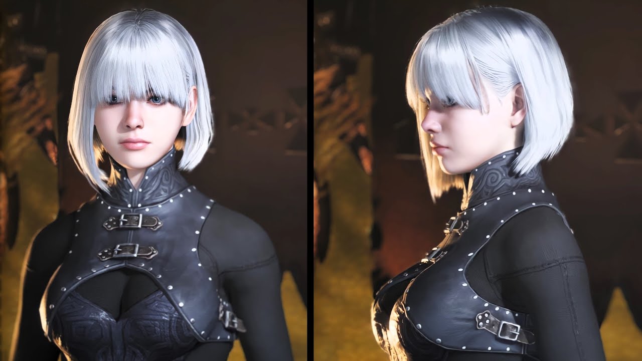 Monster Hunter Wilds female character creation inspired by NieR 2B ...