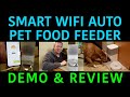 Smart WiFi Pet Feeder Auto Food Dispenser by Kalado Demo and Review for Cats and Dogs