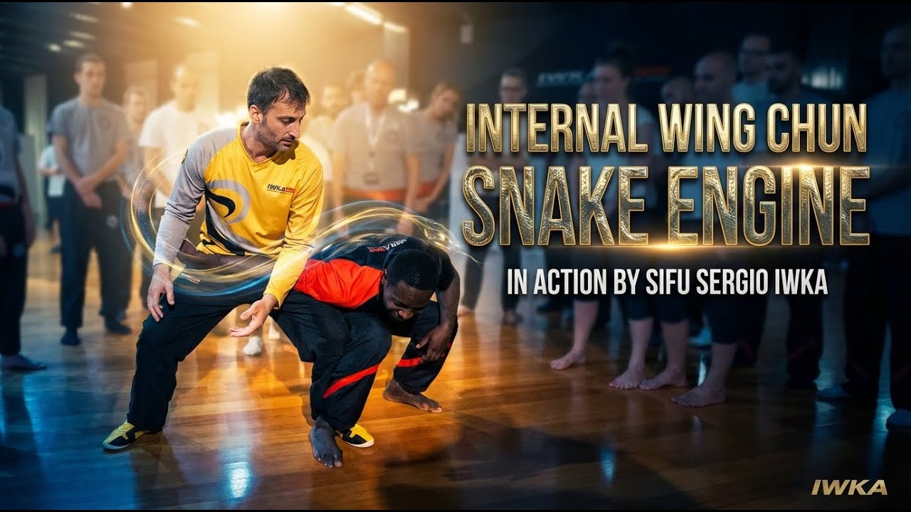 Internal Wing Chun Snake engine in action by Sifu Sergio (IWKA Wing Tjun System)