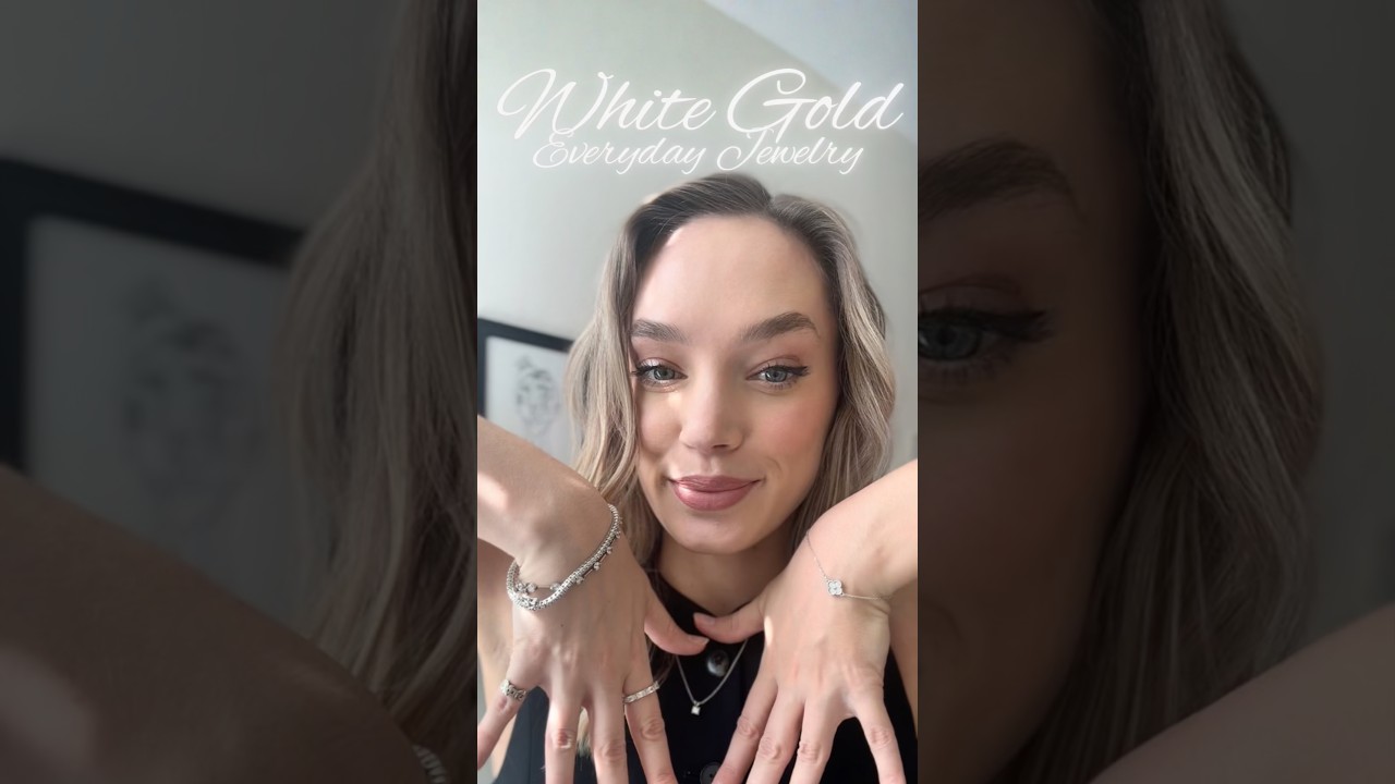 Мои повседневные украшения из белого золота 💍