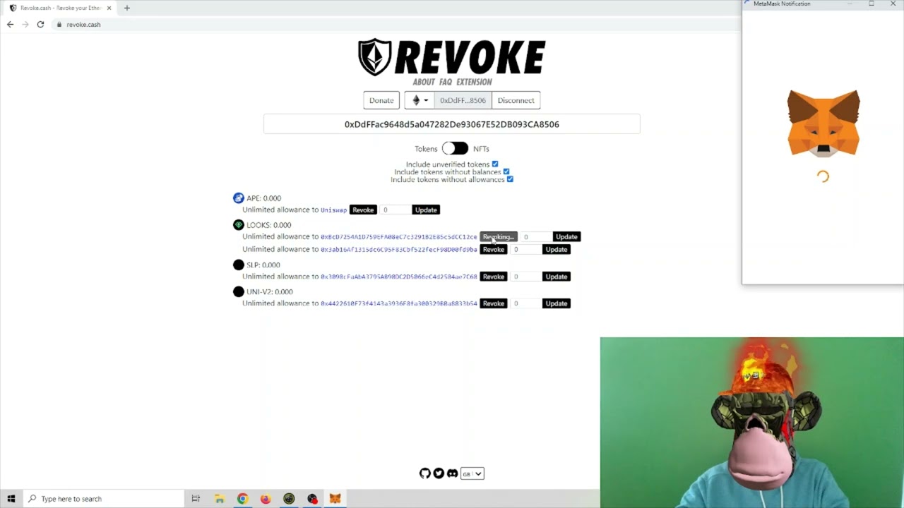 How to use Revoke.Cash to keep your NFTs and Cryptocurrencies Safe