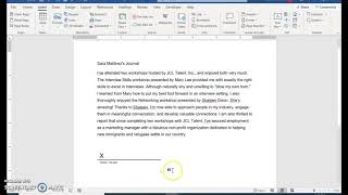 Word Module 11 Textbook Project Signature Line