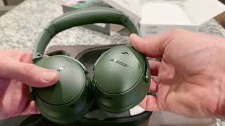 Unboxing the New Bose QuietComfort Wireless Noise Cancelling Headphones in Cypress Green #bose