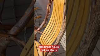 Amish made rocking chairs.  #rockingchair #amishcabin #wisconsin