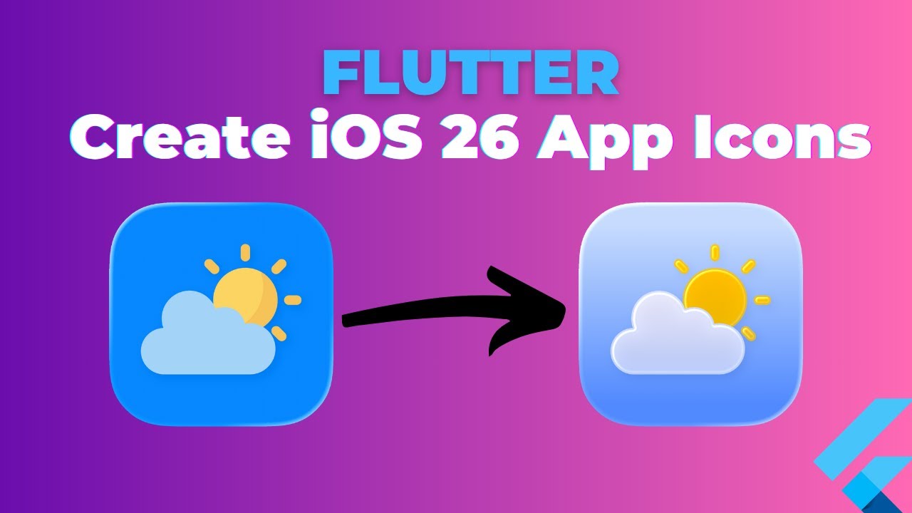 📱 How to Create Liquid Glass App Icons (iOS 26) for Flutter - بالعربي ...