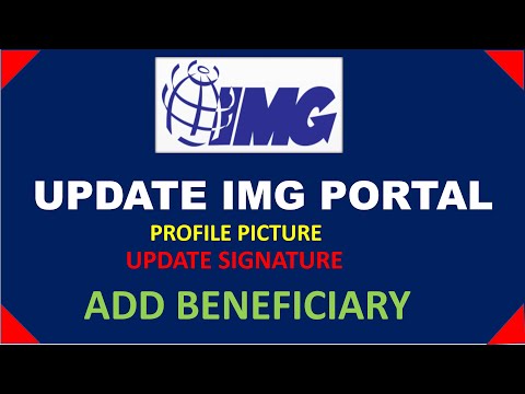 UPDATING IMG PORTAL FOR NEW MEMBERS
