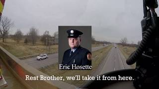 Clinton Iowa Fire Fighter - Eric Hosette -  Procession Clip