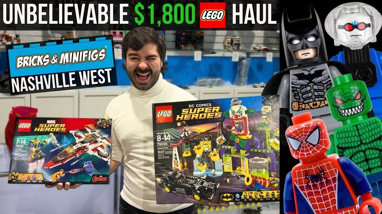 Покупка LEGO на 1800 долларов в магазине Bricks and Minifigs Nashville West - Видео с торжественн...