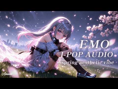 [Late Night J-Pop] 🌸 Sakura petals falling, emotional songs that make you cry | 1 Hour J-Rock BGM