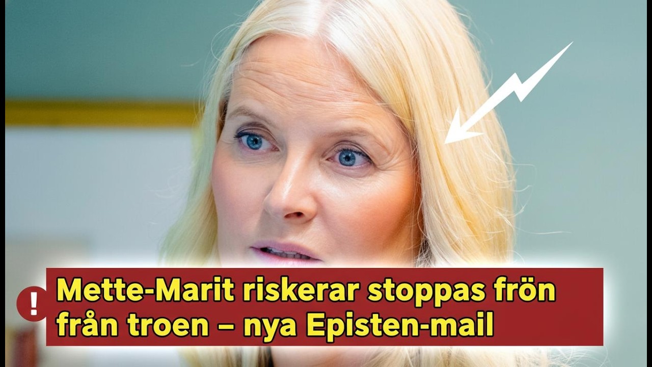 Mette-Marit riskerar stoppas från tronen – nya Epstein-mail