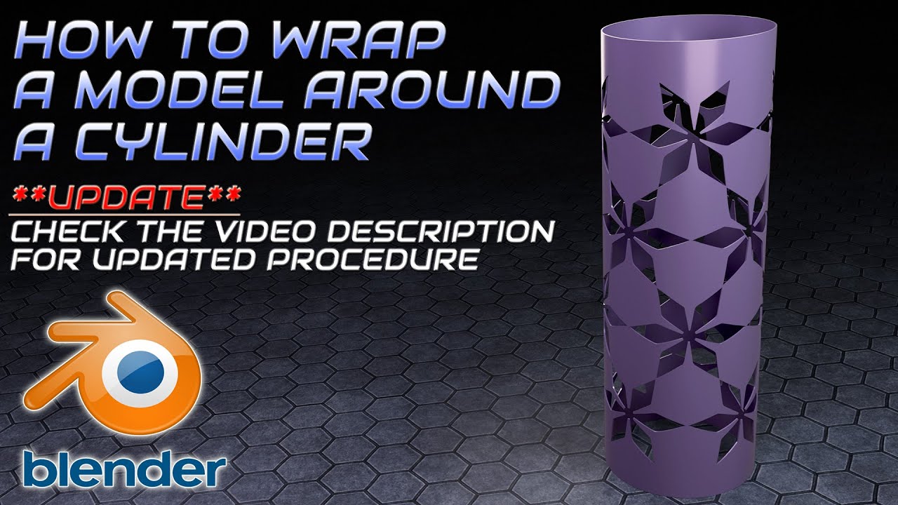 How I Wrapped a 3D Pattern around a Cylinder in Blender